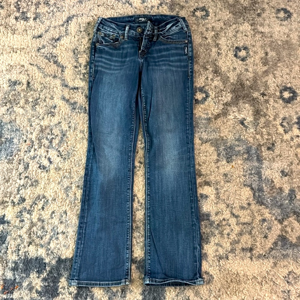 Silver bootcut jeans